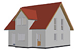 Einfamilienhaus mit Giebel 118 m² Wohnfläche