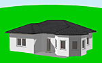 Winkelbungalow 78 m² mit Erker