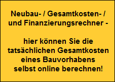 Neubau Einfamilienhaus Gesamtkostenrechner Bauvorhaben