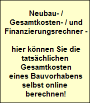 Neubau Einfamilienhaus Gesamtkostenrechner Bauvorhaben