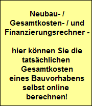 Neubau Einfamilienhaus Gesamtkostenrechner Bauvorhaben