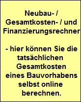 Neubau Einfamilienhaus Gesamtkostenrechner Bauvorhaben